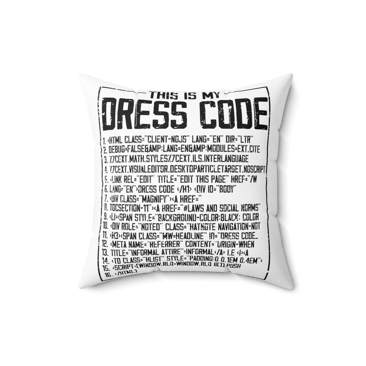 Hilarious Troubleshooting Software Engineer Developer Spun Polyester Square Pillow