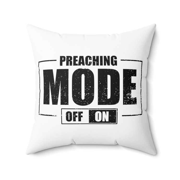 Hilarious Clergyman Cleric Religious Worship Enthusiast Spun Polyester Square Pillow