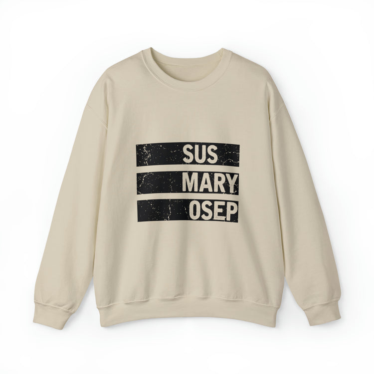 Hilarious SUS MARY OSEP Frustrated Slang Expression Asian Country Crewneck Sweatshirt