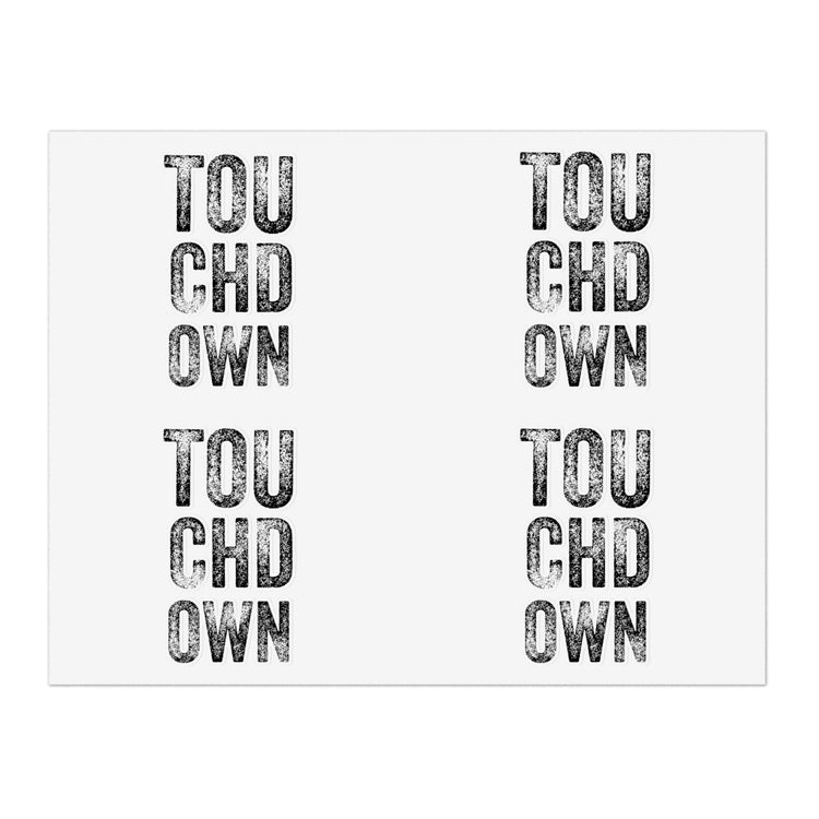 Touchdown Football Game Day Sunday Funday | Weekend Sticker Sheets