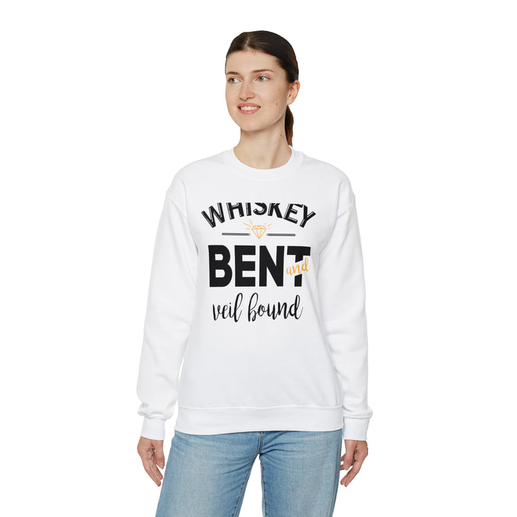 Funny Wedding Veils Entourages Sarcastic Engagement Bridal Puns Unisex Crewneck Sweatshirt