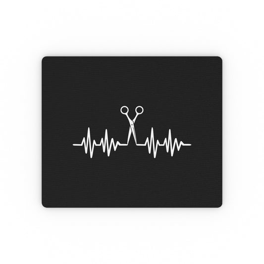 Humorous Evolving Barbers Heartbeat Hairstylists Graphic Pun Tee Shirt Gift Hilarious Makeup Artists Cute Men Women T Shirt Rectangular Mouse Pad