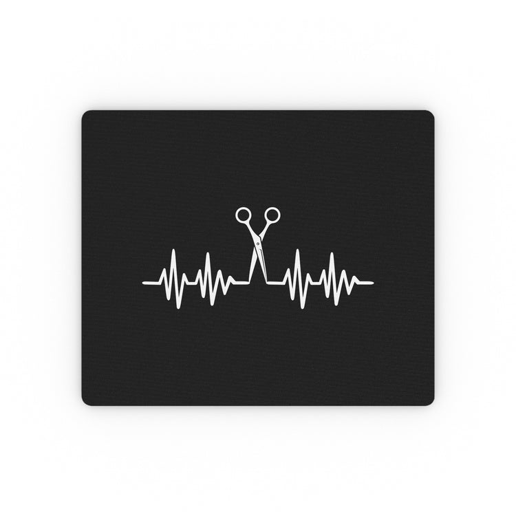 Humorous Evolving Barbers Heartbeat Hairstylists Graphic Pun Tee Shirt Gift Hilarious Makeup Artists Cute Men Women T Shirt Rectangular Mouse Pad