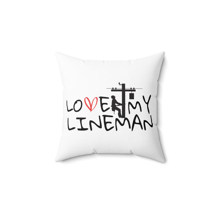 Humorous Wiremen Electrical Expert Enthusiast Mechanic Spun Polyester Square Pillow