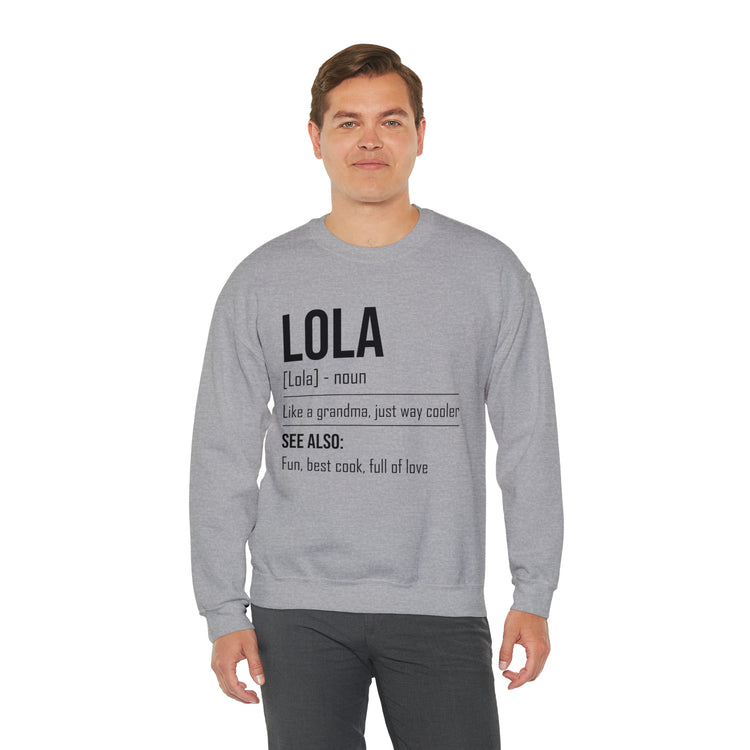 Hilarious Lola's Grandmother Nan Nanny Filipinos Moms Nanna Unisex Crewneck Sweatshirt