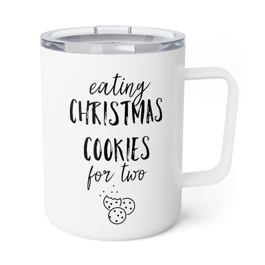 Humorous Christmastide Parenting Experiences Sarcastic Insulated Coffee Mug, 10oz