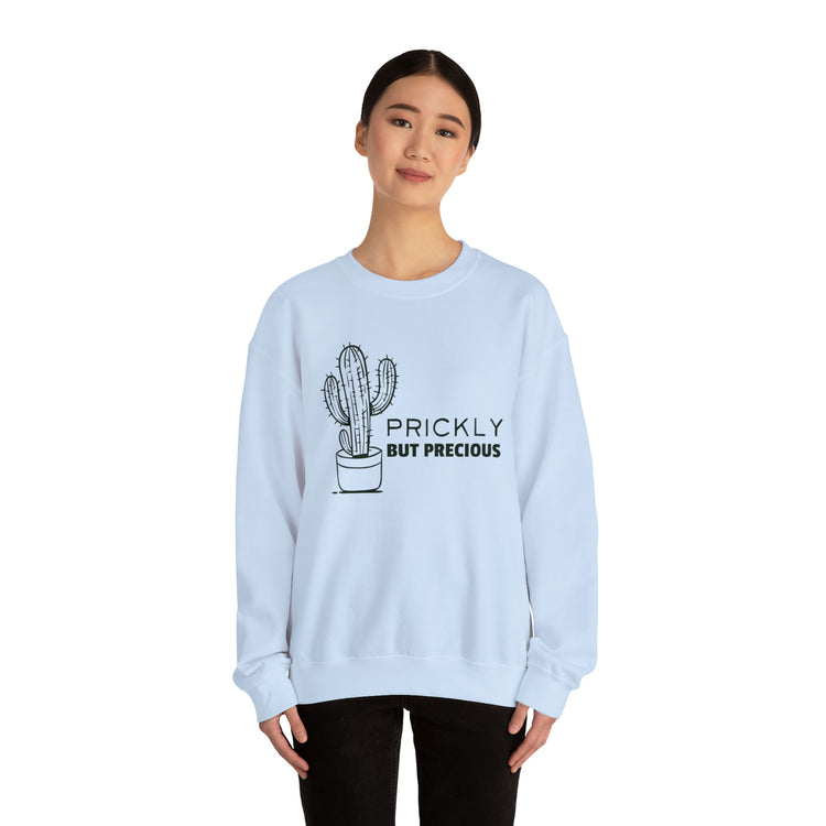 Funny Prideful Sarcastic Introverts Saying Girl Cactus Gag Unisex Crewneck Sweatshirt