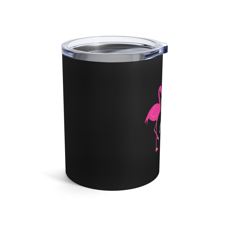 Humorous Bridal Entourages Flamingoes Illustration Puns Hilarious Bridesmaids Flocks Graphic Saying Gag Tumbler 10oz