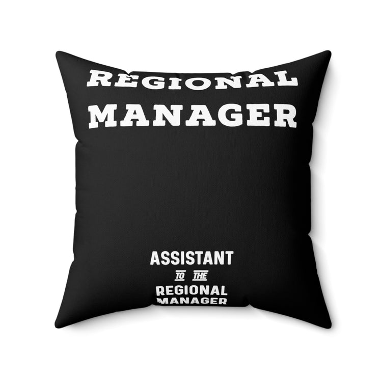 The Regional Manager Future Mom Baby Bump Shirt Spun Polyester Square Pillow