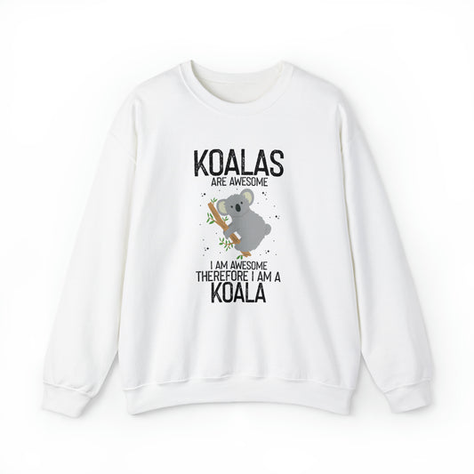 Humorous Koala Are Awesome Mammals Marsupials Animals Furry Unisex Crewneck Sweatshirt