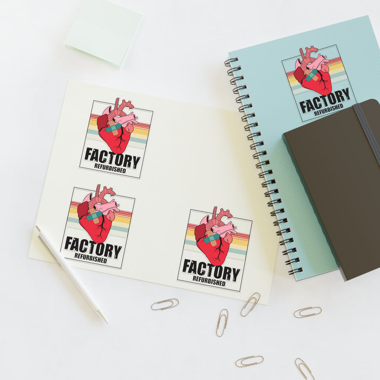 Novelty Factory Refurbished Hearts Recovering Patients Puns Sticker Sheets