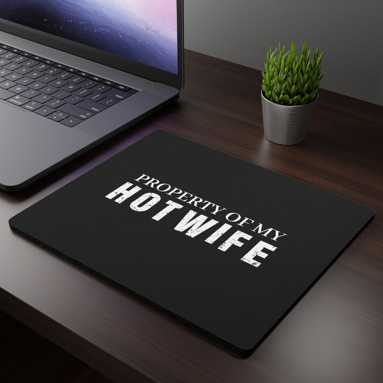 Property Of My Hot Wife Honeymoon | Just Married Shirts | Engagement Rectangular Mouse Pad