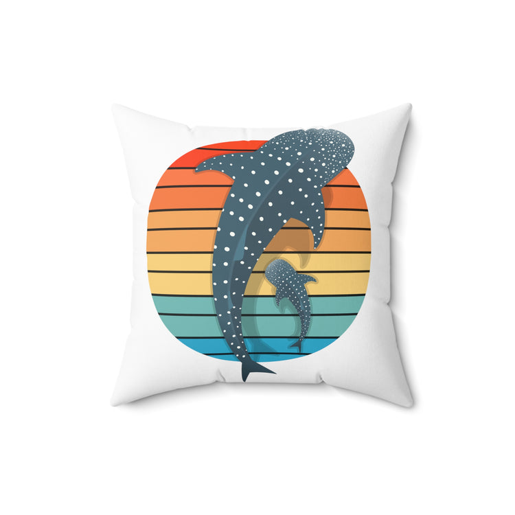 Dolphin Devotee Environmentalist Conservationists Spun Polyester Square Pillow