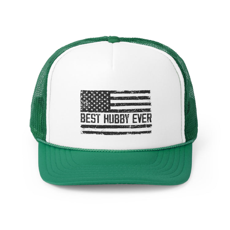 Hilarious Supportive Husband Boyfriend Marriage Patriotic Couple Wedding Anniversary Trucker Caps