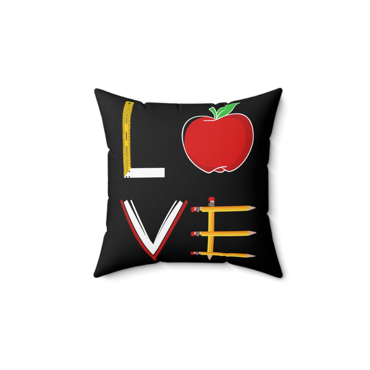 Teacher Love Chemistry Gift | Science Teacher Spun Polyester Square Pillow