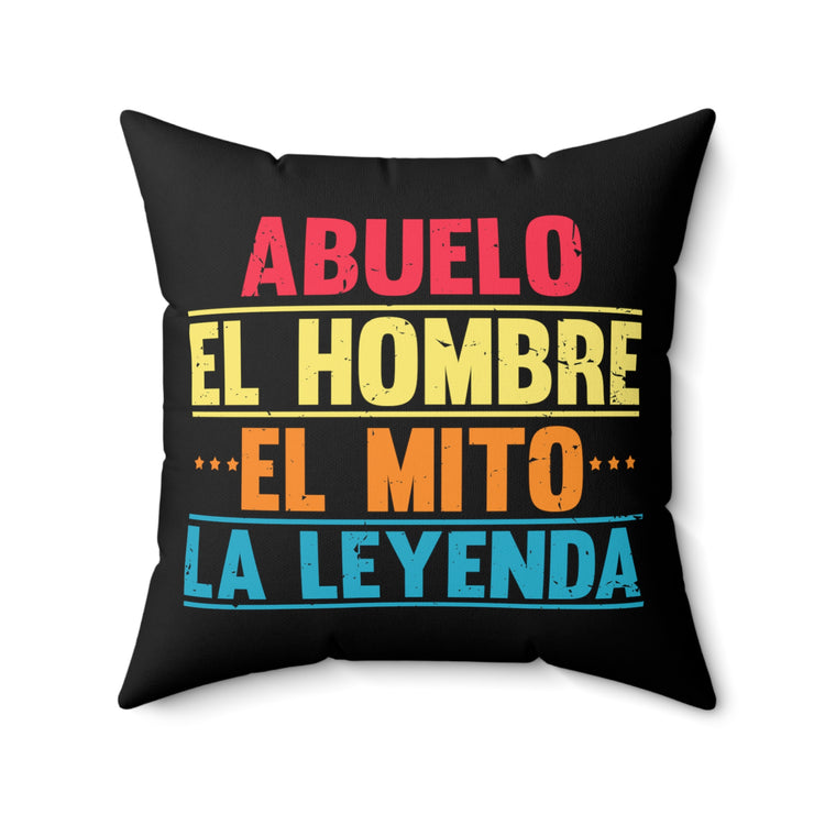 Hilarious Spanish Sayings Mottos Phrase Slogan Spun Polyester Square Pillow