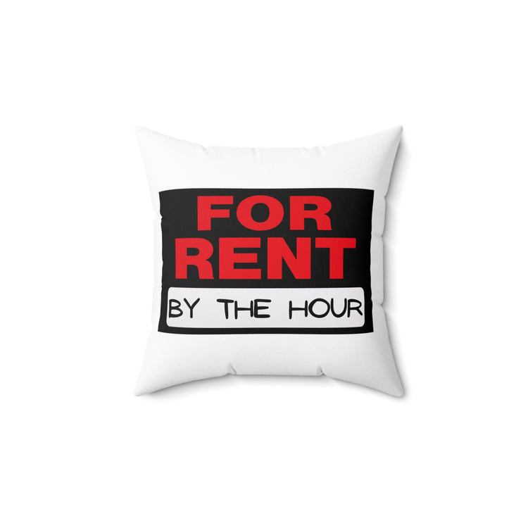 Inspirational Industrious Hustling Uplifting Positive Saying Spun Polyester Square Pillow