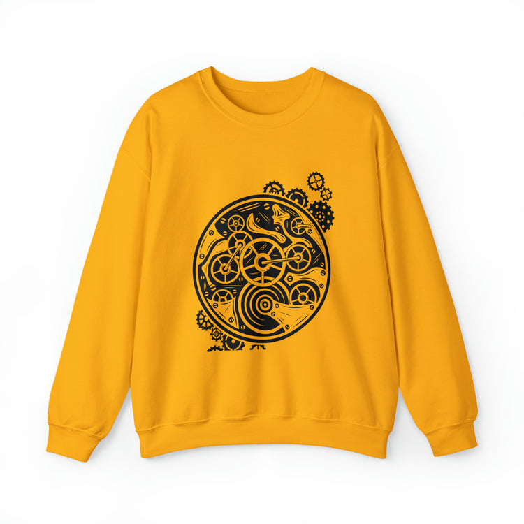 Vintage Steampunk Clock Mechanical Sarcastic Gears Machines Unisex Crewneck Sweatshirt