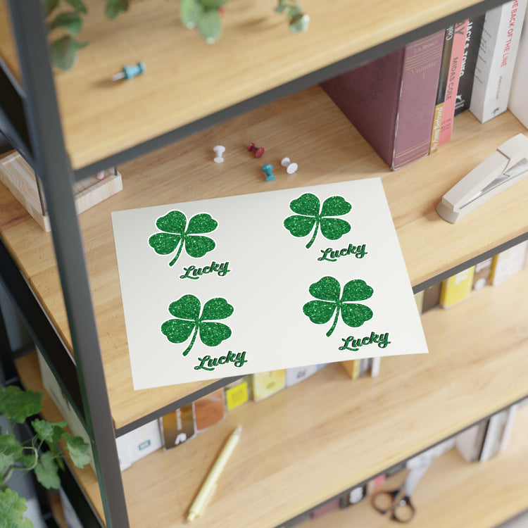 lucky shamrock Sticker Sheets