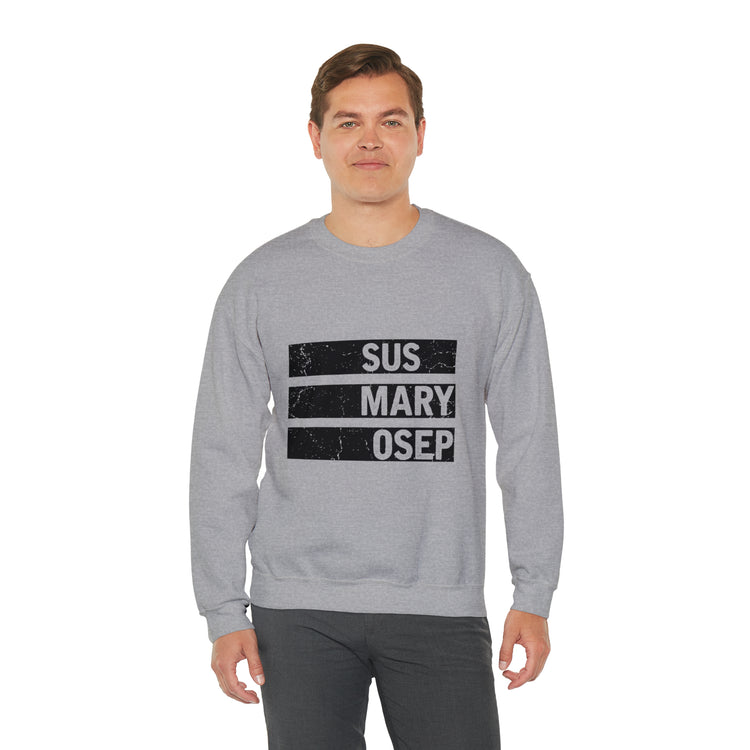 Hilarious SUS MARY OSEP Frustrated Slang Expression Asian Country Crewneck Sweatshirt