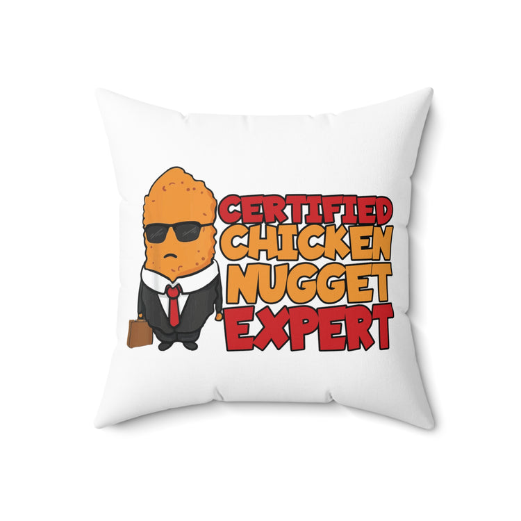 Hilarious Foodie Treats Graphic Men Women Spun Polyester Square Pillow