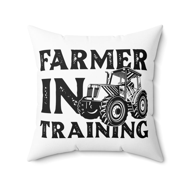 Humorous Farmer Appreciation Agriculture Livestock Spun Polyester Square Pillow