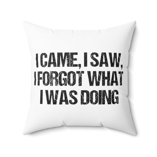 Humorous Forgetful Introvert Sarcastically Ironic Statements Spun Polyester Square Pillow