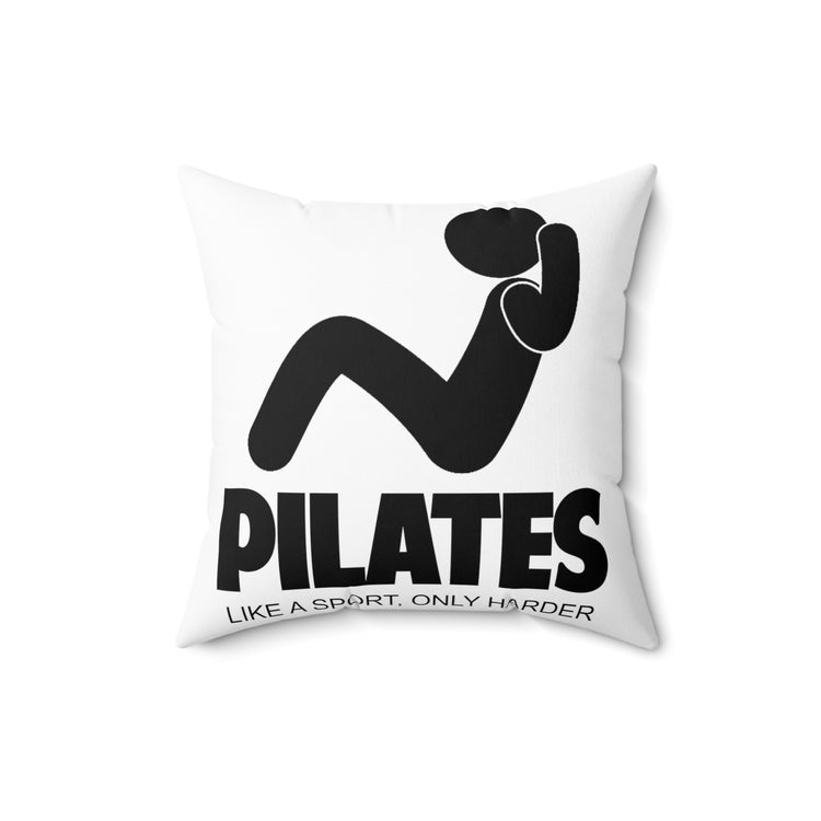 Humorous Yoga Teacher Appreciation  Gift Funny Sometimes I'm Off On A Pilates Spun Polyester Square Pillow