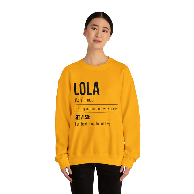 Hilarious Lola's Grandmother Nan Nanny Filipinos Moms Nanna Unisex Crewneck Sweatshirt