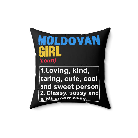 Hilarious Moldovian Nationalistic Nationalism Patriotism Chauvinism Devotee Spun Polyester Square Pillow