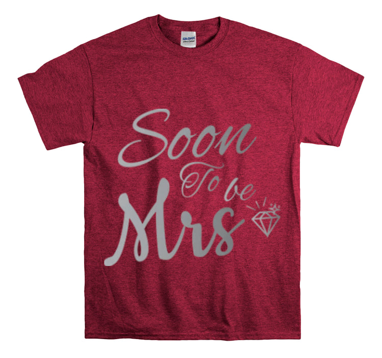 Shirt Funny Soon To Be Mrs Wifey Bridal Party Engagement Wedding T-Shirt Unisex Heavy Cotton Tee