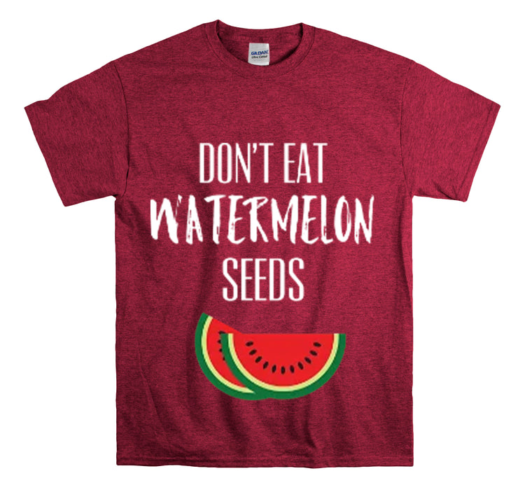 Shirt Funny Don't Eat Watermelon Seed Amusing Foodie Chuckle T-Shirt Unisex Heavy Cotton Tee