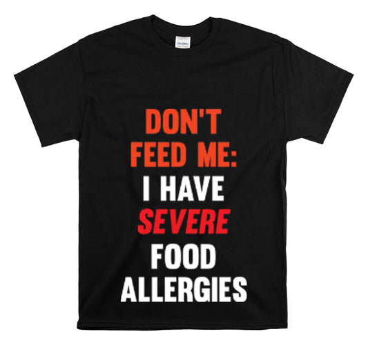 Shirt Funny Severely Food Allergic Empowering Introverts Sensitivity Allergy Dietary T-Shirt Unisex Heavy Cotton Tee