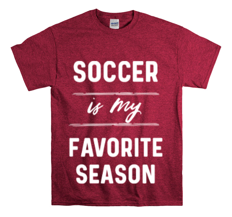 Shirt Funny Soccer Is My Favorite Sport Athlete's Favorite Player T-Shirt Unisex Heavy Cotton Tee