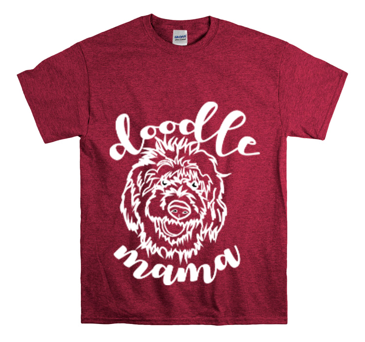 Shirt Funny Doodle Mama Paws and Play Furry Friend Dog Owner Lover T-Shirt Unisex Heavy Cotton Tee