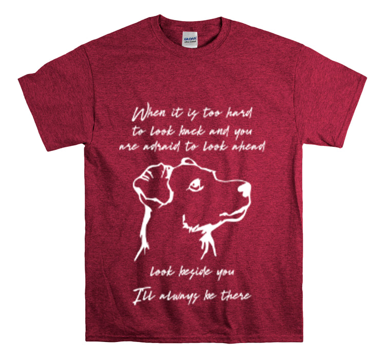 Shirt Funny Yellow Labradors Dog's Loyalty Unconditional Love Quote -Shirt Unisex Heavy Cotton Tee