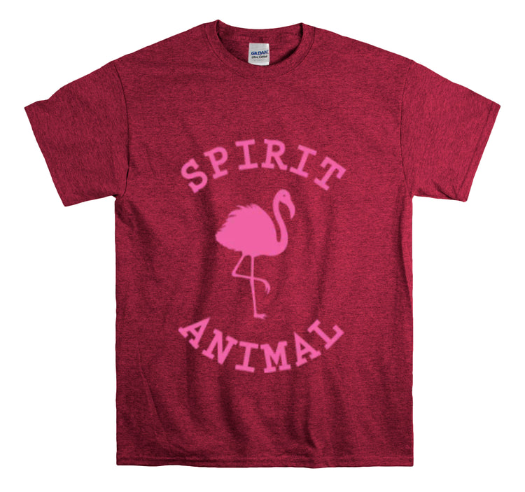 Shirt Funny Spirit Animal Flamingo Bird Lover Wildlife Colorful Hilarious Nature Unique T-Shirt Unisex Heavy Cotton Tee