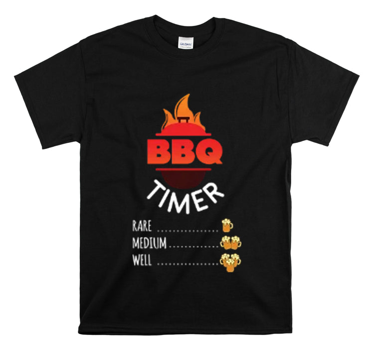 Shirt Novelty BBQ Hickory Smoke Backyard Grill Charcoal Party Cooking Barbeque Meat T-Shirt Unisex Heavy Cotton Tee