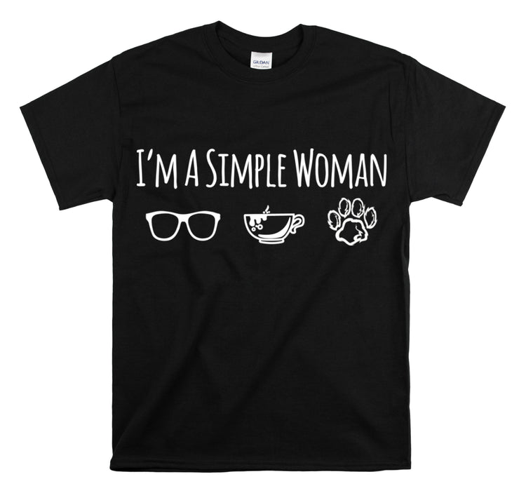 Shirt Funny I'm A Simple Woman Outdoor Enthusiast  Nature Lover T-Shirt Unisex Heavy Cotton Tee