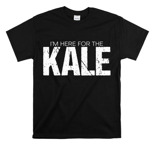 Shirt Funny I'm Waiting For Kale Vegetables Gag Hilarious Foodie Organic Veggie Healthy T-Shirt Unisex Heavy Cotton Tee