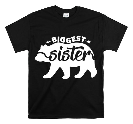 Shirt Funny Sibling Gags Biggest Sister's Graphic laughter Sisterly Support Sisterhood T-Shirt Unisex Heavy Cotton Tee