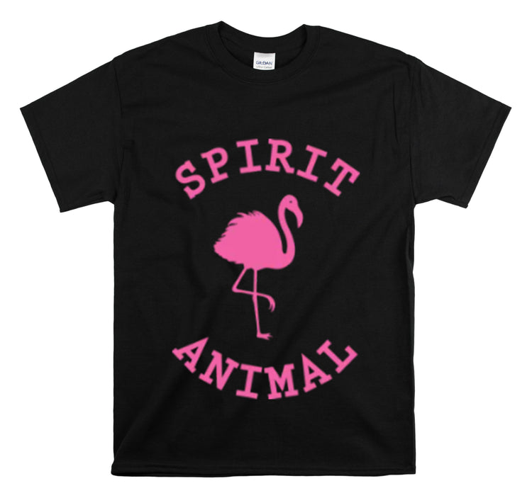 Shirt Funny Spirit Animal Flamingo Bird Lover Wildlife Colorful Hilarious Nature Unique T-Shirt Unisex Heavy Cotton Tee