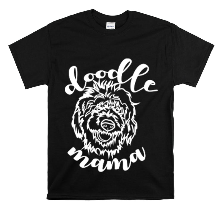 Shirt Funny Doodle Mama Paws and Play Furry Friend Dog Owner Lover T-Shirt Unisex Heavy Cotton Tee