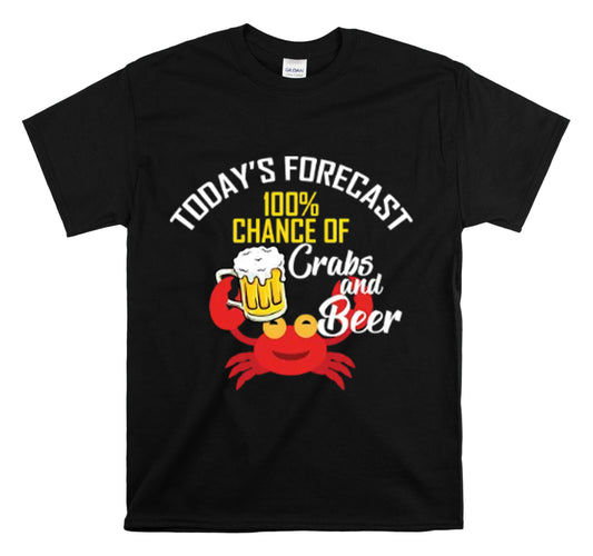 Shirt Funny Crabs And Shots Party Seafood Hilarious Beer Foodie Unique Drinking Food T-Shirt Unisex Heavy Cotton Tee