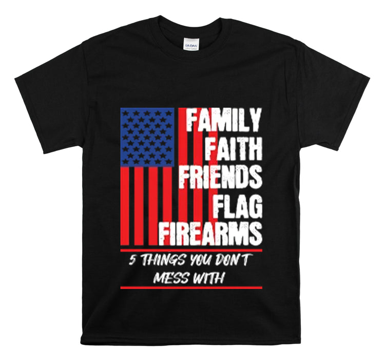 Shirt Vintage Families Faith Friends Servicemen Military Novelty Support Honor Patriotic T-Shirt Unisex Heavy Cotton Tee