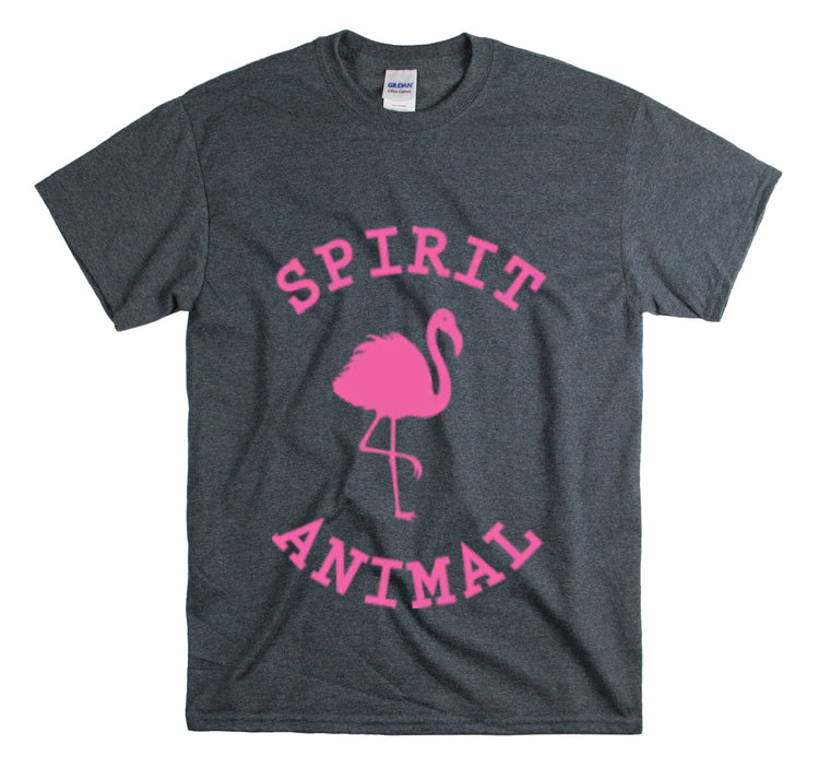 Shirt Funny Spirit Animal Flamingo Bird Lover Wildlife Colorful Hilarious Nature Unique T-Shirt Unisex Heavy Cotton Tee