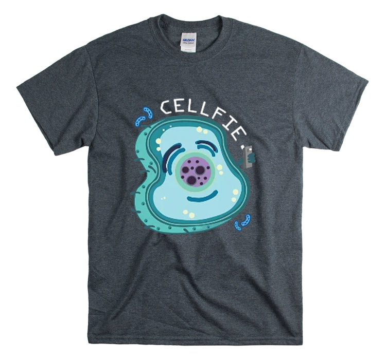 Shirt Hilarious Unique Cellfie Cell Physics Teachers Science Teacher biology physiology T-Shirt Unisex Heavy Cotton Tee