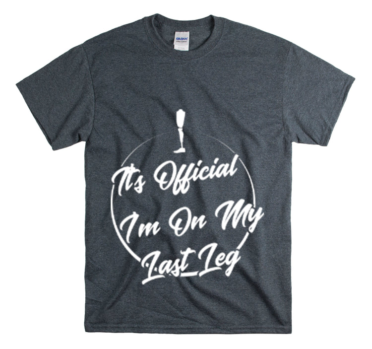 Shirt Funny I'm Left With My Leg Amputee Injured Person Disability T-Shirt Unisex Heavy Cotton Tee