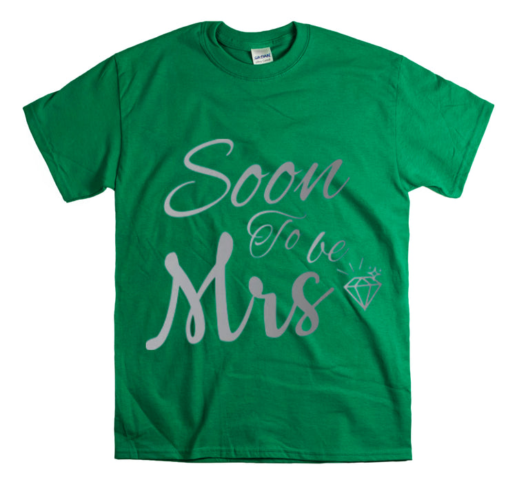 Shirt Funny Soon To Be Mrs Wifey Bridal Party Engagement Wedding T-Shirt Unisex Heavy Cotton Tee