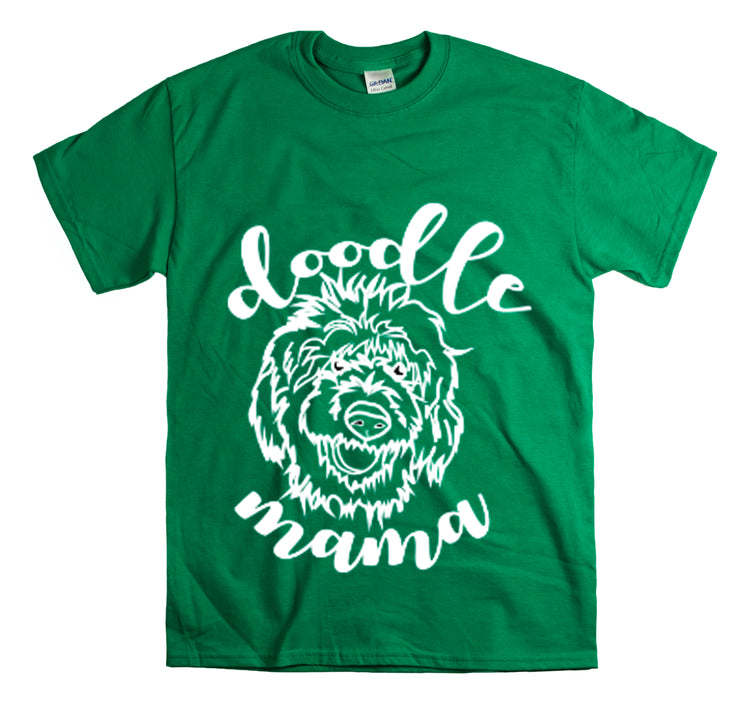 Shirt Funny Doodle Mama Paws and Play Furry Friend Dog Owner Lover T-Shirt Unisex Heavy Cotton Tee